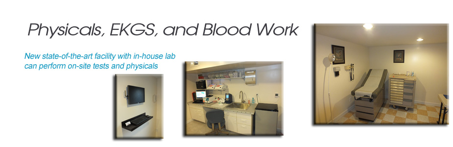 Physicals, EKGs, and Blood Work